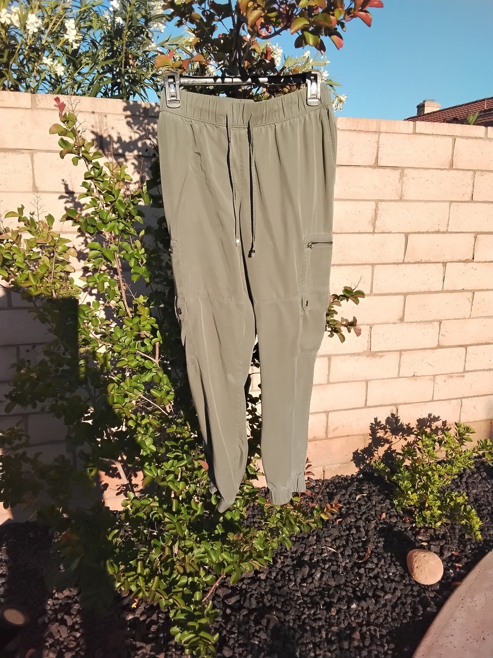 Banana Republic Olive Drawstring Jogger Pants